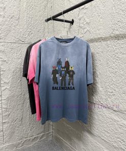 Balenciaga Paris * 2025 Summer New Collection Hanging Dyeing Gradient Vintage Model Letter Logo ou5u4pci