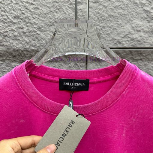 BAL * Paris * 2025 Spring And Summer New Snowflake Vintage Round Neck Short Sleeve With Washed zx6yfk2f - Image 6