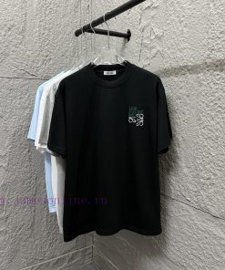 Loe 2025 Spring/Summer Classic Totem Misalignment Simple Letter Embroidery Personalized Logo Cu 9lg6329j