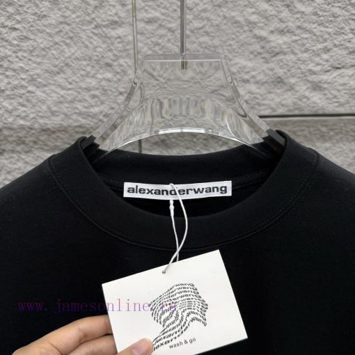 Alexander Wang * Alexander * 2025 Spring/Summer New Pink Letter Wang Foam Crafted Short Sleeve p789kzed - Image 5