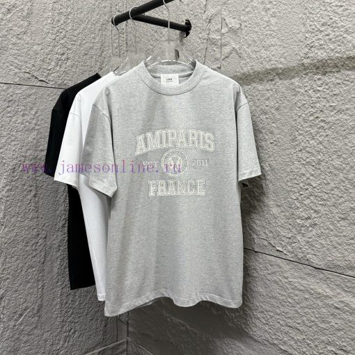 Ami * 2025 Spring/Summer New Collection Ami Letter Plush Craft Customized Double Yarn Plain Cot ody7ffgd