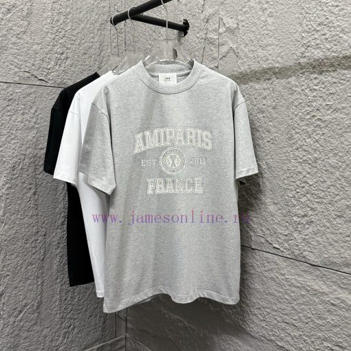 Ami * 2025 Spring/Summer New Collection Ami Letter Plush Craft Customized Double Yarn Plain Cot ody7ffgd - Image 2