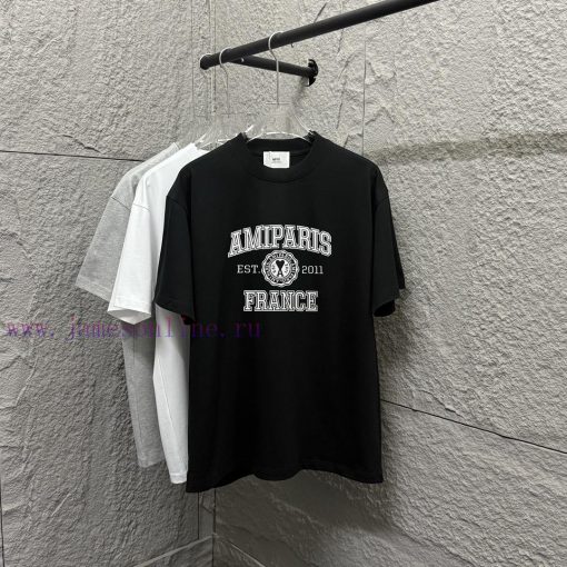 Ami * 2025 Spring/Summer New Collection Ami Letter Plush Craft Customized Double Yarn Plain Cot 8ivbnj3n
