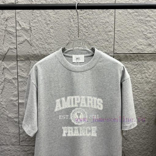Ami * 2025 Spring/Summer New Collection Ami Letter Plush Craft Customized Double Yarn Plain Cot ody7ffgd - Image 3
