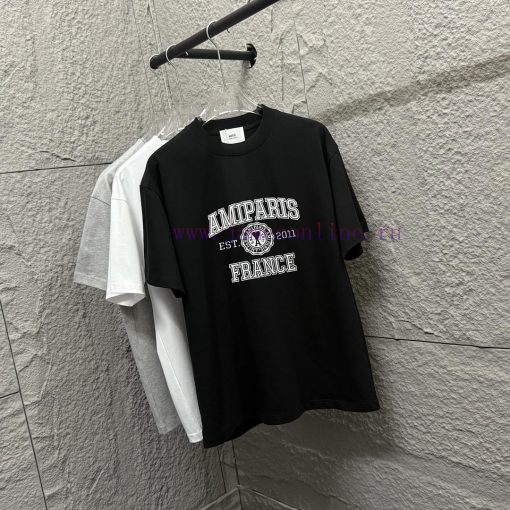 Ami * 2025 Spring/Summer New Collection Ami Letter Plush Craft Customized Double Yarn Plain Cot 8ivbnj3n - Image 3