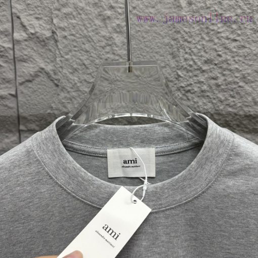 Ami * 2025 Spring/Summer New Collection Ami Letter Plush Craft Customized Double Yarn Plain Cot ody7ffgd - Image 5