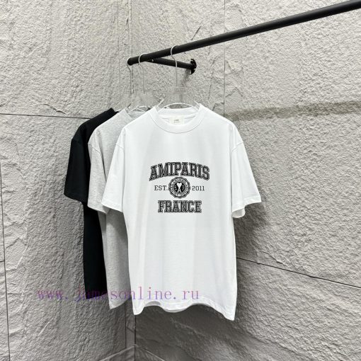 Ami * 2025 Spring/Summer New Collection Ami Letter Plush Craft Customized Double Yarn Plain Cot cm1tzrv2