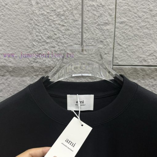 Ami * 2025 Spring/Summer New Collection Ami Letter Plush Craft Customized Double Yarn Plain Cot 8ivbnj3n - Image 5