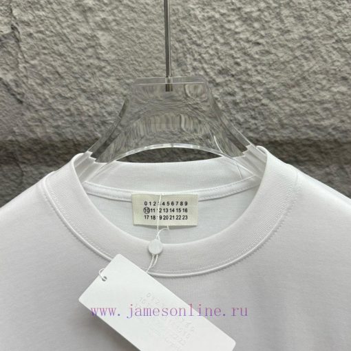 MM6 Magi * La 2025 Spring/Summer New Collection Chest Letter Embroidered Back Tape Printed Shor yfg2eutf - Image 6