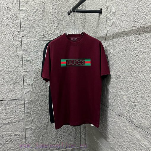 Gu Gu * Chi 2025 Spring/Summer New Collection Chest Letter Double G Printed Short Sleeve T-shir ibv47gxr - Image 2