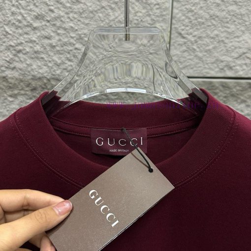 Gu Gu * Chi 2025 Spring/Summer New Collection Chest Letter Double G Printed Short Sleeve T-shir ibv47gxr - Image 5