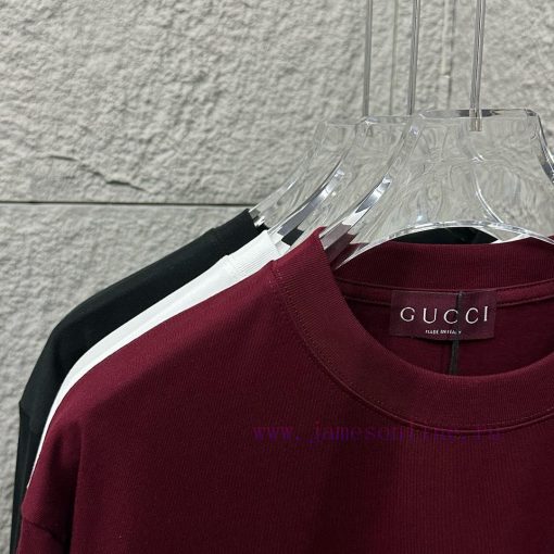 Gu Gu * Chi 2025 Spring/Summer New Collection Chest Letter Double G Printed Short Sleeve T-shir ibv47gxr - Image 6