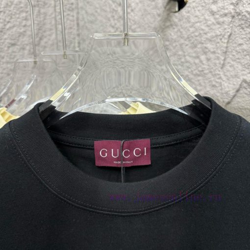 Gu Gu * Chi 2025 Spring/Summer New Collection Chest Letter Double G Printed Short Sleeve T-shir 0mth0fvn - Image 9
