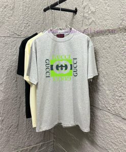 Gucci 2025 Spring/Summer New Collection: Classic Letter Double G Printed Short Sleeve T-shirt O i58miexg