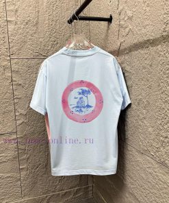 Dior 2025 Spring/Summer Collection Blue Letter Printed Personalized Logo Customized Double Yarn fg03ayap