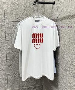 Miu Miu 2025 Spring/Summer New Collection Classic Simple Plush Craftsmanship Letter Love Short a3ubf7ov