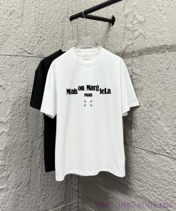 MM6 Magi * La 2025 Spring/Summer New Collection MM6 Letter Totem Classic Foam Craft Short Sleev nqym7csz