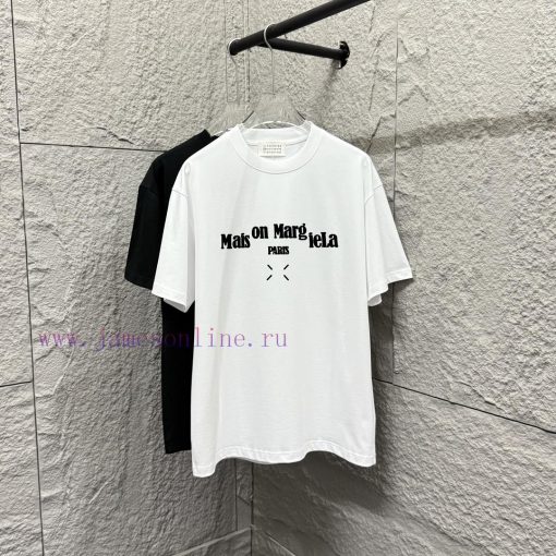 MM6 Magi * La 2025 Spring/Summer New Collection MM6 Letter Totem Classic Foam Craft Short Sleev nqym7csz - Image 2