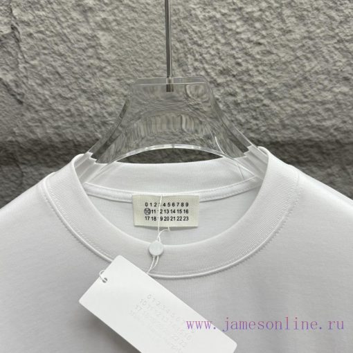 MM6 Magi * La 2025 Spring/Summer New Collection MM6 Letter Totem Classic Foam Craft Short Sleev nqym7csz - Image 8