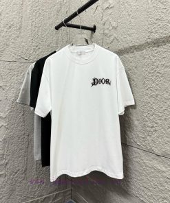 Dior 2025 Spring/Summer New Collection Classic Inkjet Letter Front And Back Printing Simple And dfqakynj