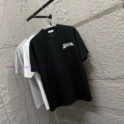 Dior 2025 Spring/Summer New Collection Classic Inkjet Letter Front And Back Printing Simple And isxb54mg - Image 5