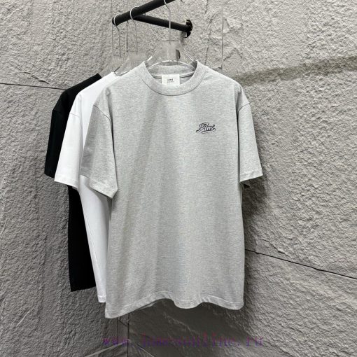 Ami 2025 Spring/Summer New Collection Ami Letter Embroidered Custom Double Yarn Plain Cotton Fa 4p92rppb - Image 2