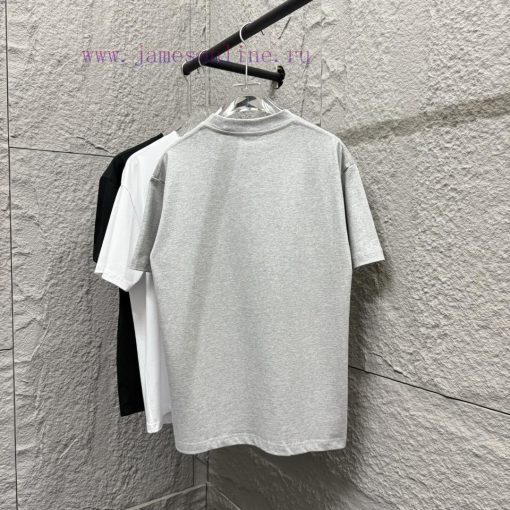 Ami 2025 Spring/Summer New Collection Ami Letter Embroidered Custom Double Yarn Plain Cotton Fa 4p92rppb - Image 9