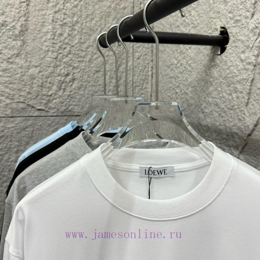 Loewe 2025 Spring/Summer Classic Simple And Personalized Silver Stereoscopic Silicone Craft Log z473ldog - Image 6