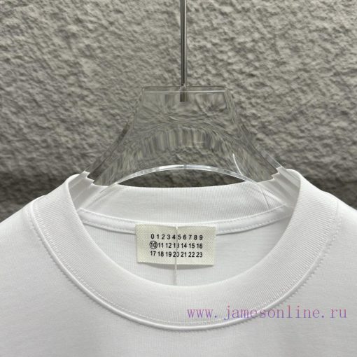 MM6 Magi * La 2025 Spring/Summer New Item MM6 Number Letter Classic Foam Craft Short Sleeve T-s vxhpj7d0 - Image 9