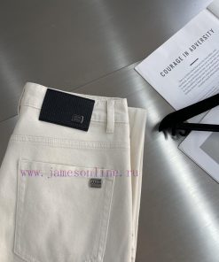 -Miumiu 25ss New Casual Jeans High-endCustomized Fabric With High Breathability And Comfort Imp 5kwptt1l