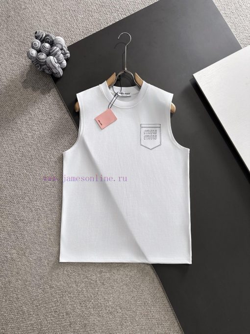 Miumiu * Market Quality Bestseller2 ꯭ 0 ꯭ 2 ꯭ 5 Summer Vest Newly Launchedprimary ⌚ ️ Miu Miu F tusb48j1