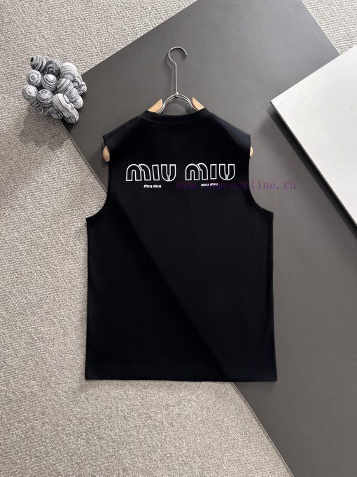 Miumiu * Market Quality Bestseller2 ꯭ 0 ꯭ 2 ꯭ 5 Summer Vest Newly Launchedprimary ⌚ ️ Miu Miu F 45awbb9g - Image 4