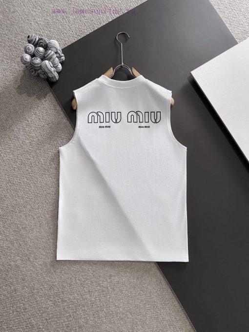 Miumiu * Market Quality Bestseller2 ꯭ 0 ꯭ 2 ꯭ 5 Summer Vest Newly Launchedprimary ⌚ ️ Miu Miu F tusb48j1 - Image 6