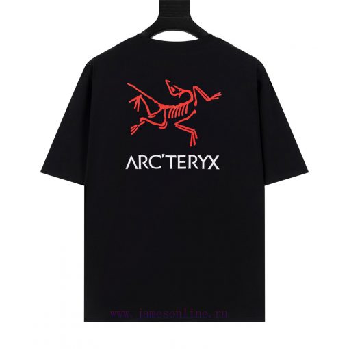 Arc'teryx Ancestral Bird ARC25SS Short Sleeved T-shirt With Printed Logo On The Chest And Back 6he8zj9d - Image 3