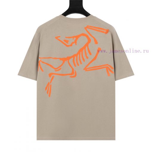 Arc'teryx Ancestral Bird ARC25SS Short Sleeved T-shirt With Printed Logo On The Chest And Back elmngjer - Image 3