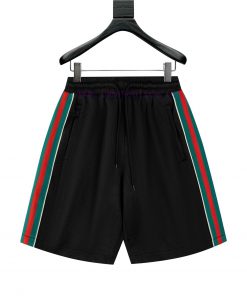 Gucci 21 Early Autumn New Dark Pattern Jacquard Ribbon Set Shorts Knitted Logo Polyester Fiber 9c6n9sk5