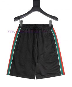 Guc 21 Early Autumn New Dark Pattern Jacquard Ribbon Set Shorts Knitted Logo Polyester Fiber Fa h1p5jugo