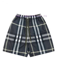 Burberry 2022 Spring/Summer New Burberry Plaid Elastic Drawstring Shorts Lined With Mesh Lining ue5ponn7