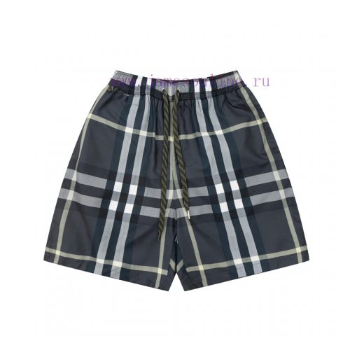 Burberry 2022 Spring/Summer New Burberry Plaid Elastic Drawstring Shorts Lined With Mesh Lining ue5ponn7