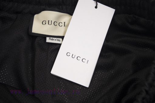 Guc 21 Early Autumn New Dark Pattern Jacquard Ribbon Set Shorts Knitted Logo Polyester Fiber Fa h1p5jugo - Image 8