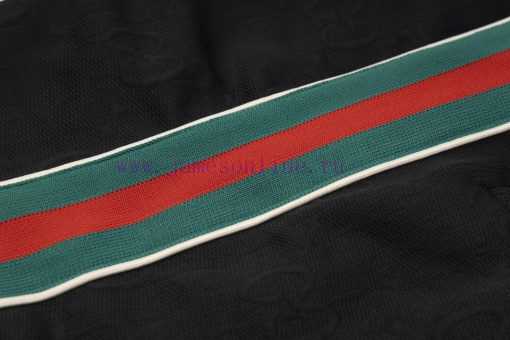Guc 21 Early Autumn New Dark Pattern Jacquard Ribbon Set Shorts Knitted Logo Polyester Fiber Fa h1p5jugo - Image 10