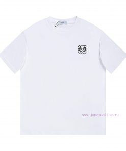 LOEWE Luo YiweiClassic Logo Letter Short Sleeved T-shirt ®*Customized 280g All Cotton Fabric So x1t62p05