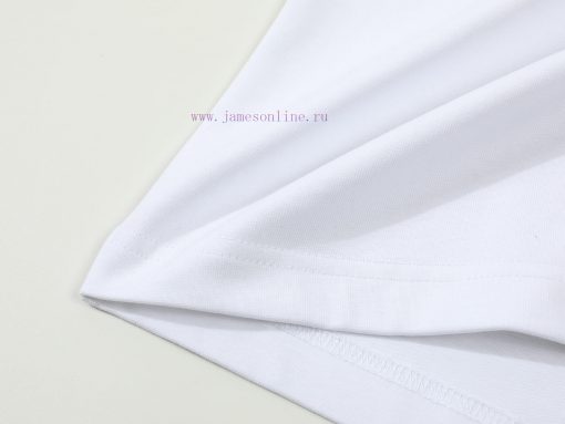 LOEWE Luo YiweiNew Laminated Pocket Embroidered Short Sleeved T-shirt ®*Customized 280g All Cot mitmjsqj - Image 10