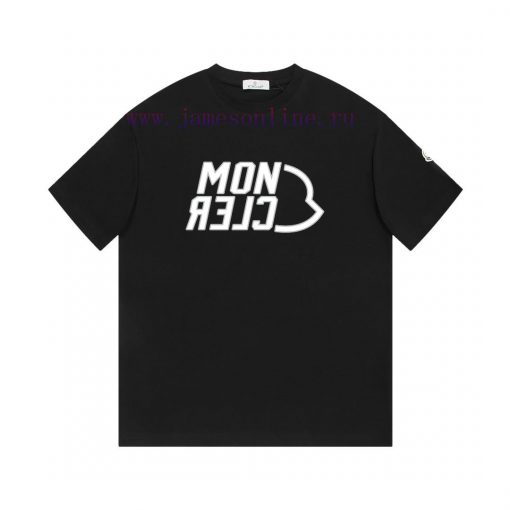 MONCLER Mask MouthNew Printed Short Sleeved T-shirt ®*Customized 280g All Cotton Fabric Soft An rkl16bv0