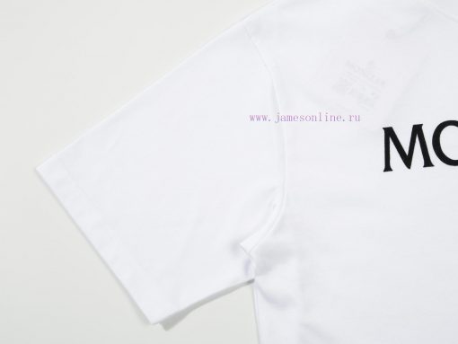 MONCLER Mask MouthPlush Print+Zhangzai Short Sleeved T-shirt ®*Customized 280g All Cotton Fabri 8frxt83j - Image 7