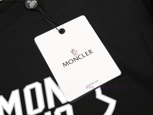 MONCLER Mask MouthNew Printed Short Sleeved T-shirt ®*Customized 280g All Cotton Fabric Soft An rkl16bv0 - Image 4