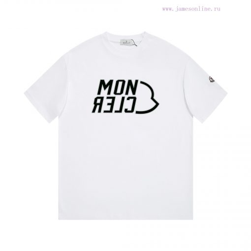 MONCLER Mask MouthNew Printed Short Sleeved T-shirt ®*Customized 280g All Cotton Fabric Soft An bw8xgmax