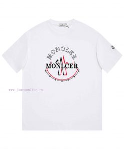 MONCLER Mask MouthNew Printed Short Sleeved T-shirt ®*Customized 280g All Cotton Fabric Soft An 7c6fbmb5
