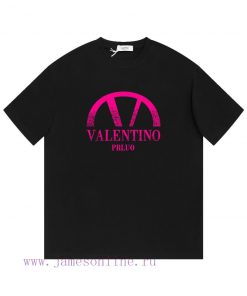 VALENTINO ValentinoNew Printed Short Sleeved T-shirt ®*Customized 280g All Cotton Fabric Soft A l9q3047t