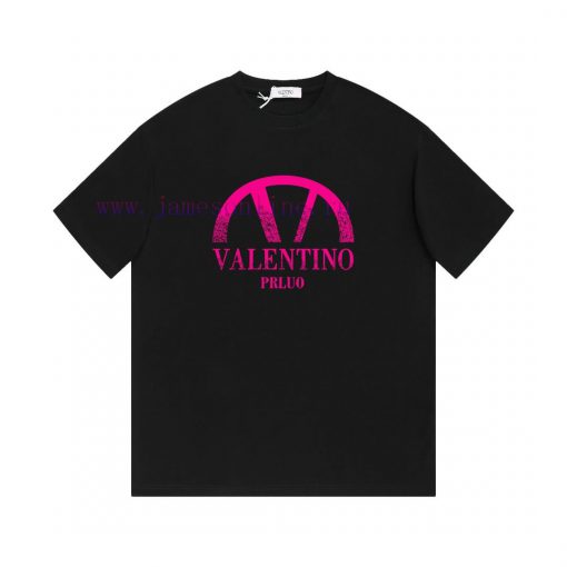 VALENTINO ValentinoNew Printed Short Sleeved T-shirt ®*Customized 280g All Cotton Fabric Soft A l9q3047t - Image 2